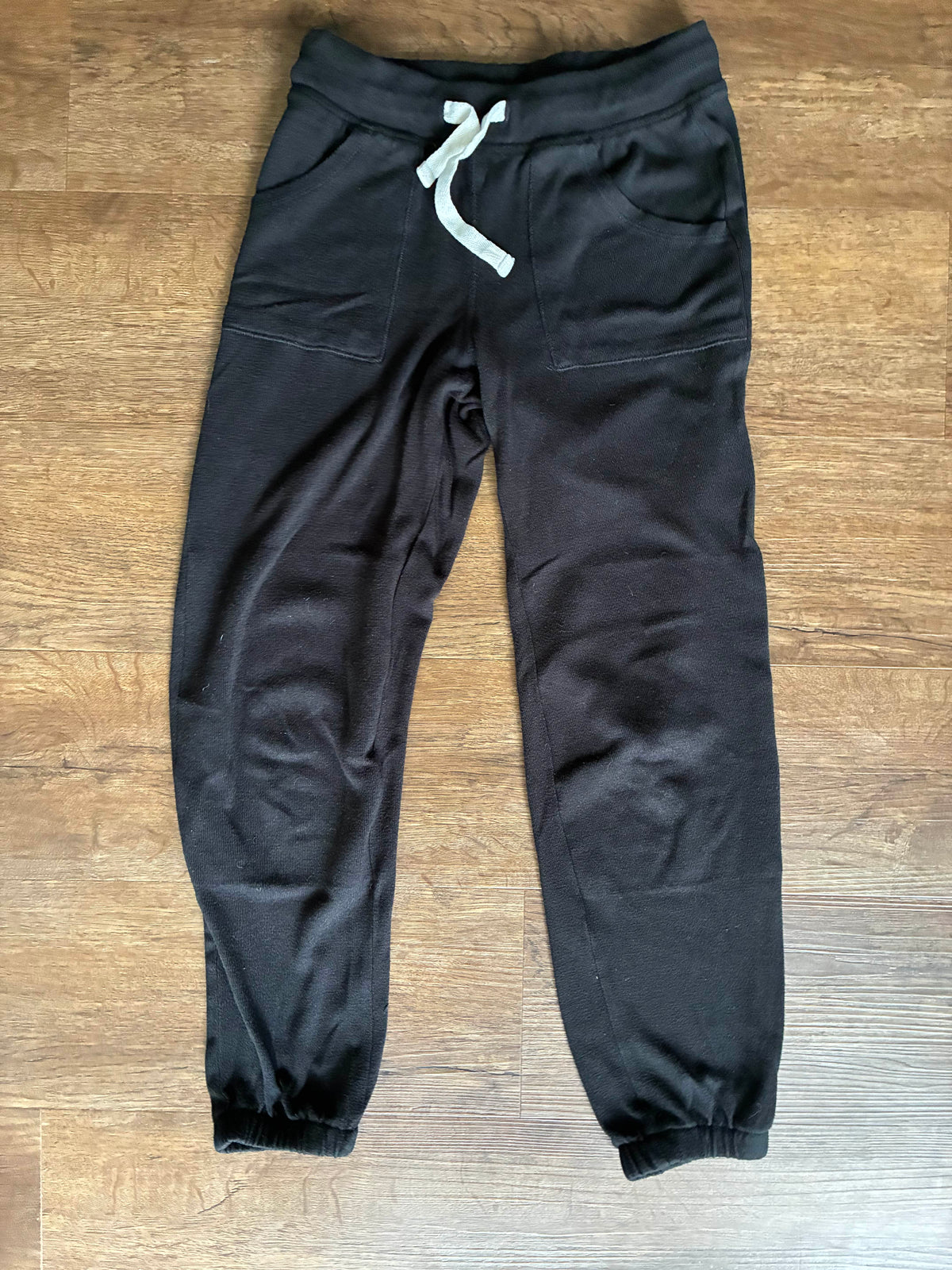 #126 2 Pairs Cat & Jack Joggers - Black & Gray Girls S 6/7