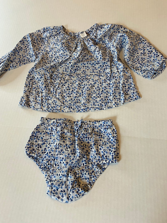 Girls 18-24 mos Old Navy top and bloomers