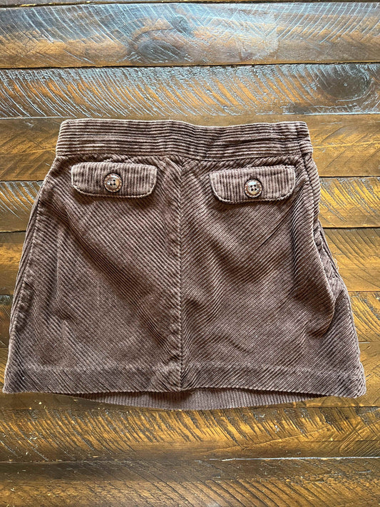 134 Janie & Jack Girls Brown corduroy skirt Size 4