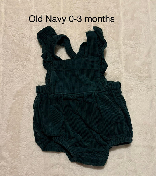 #56 REDUCED corduroy bubble baby girl size 0-3 months