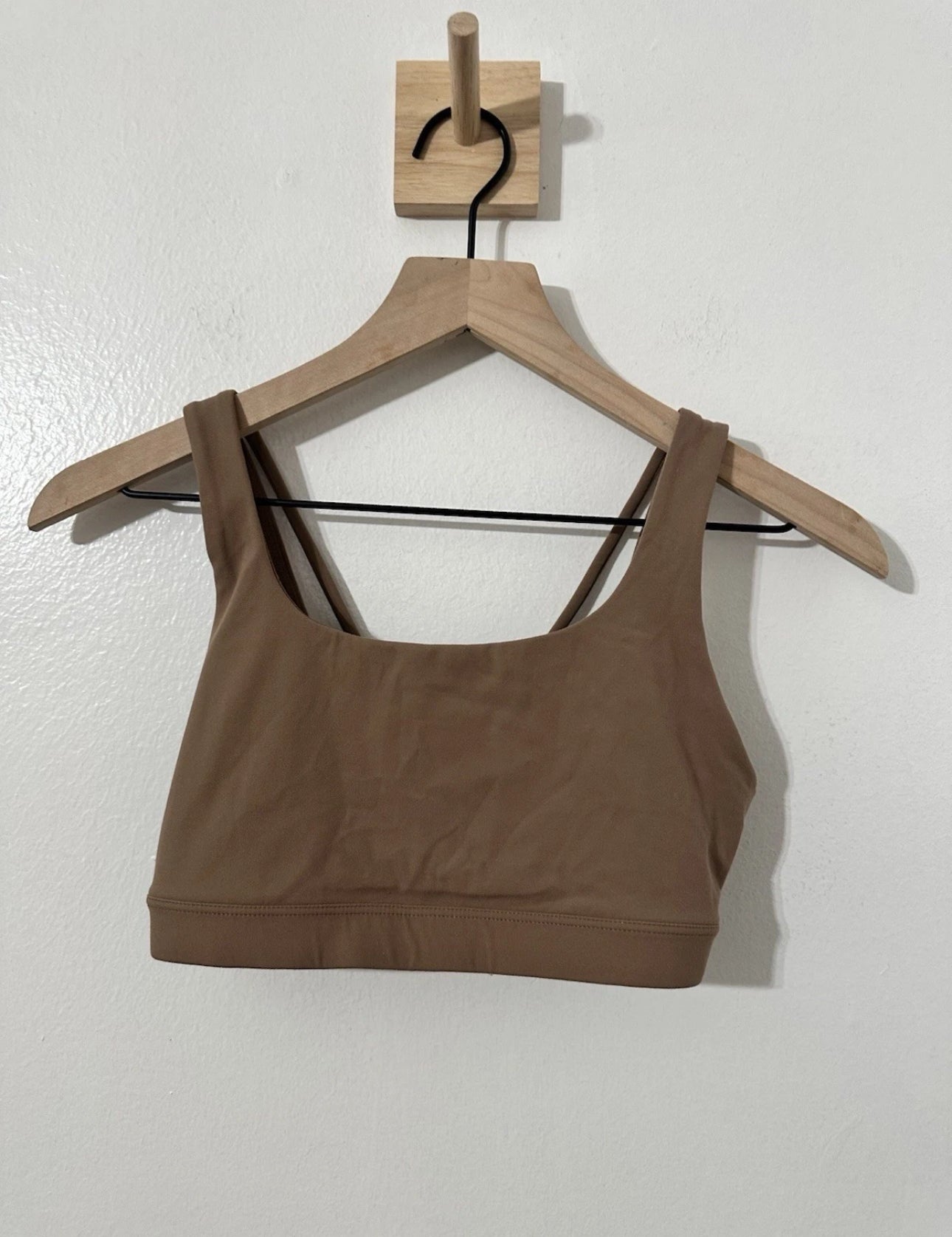 #111 Athleta Women’s Exhale Sports Bra Brown XS Athletic No Pads
