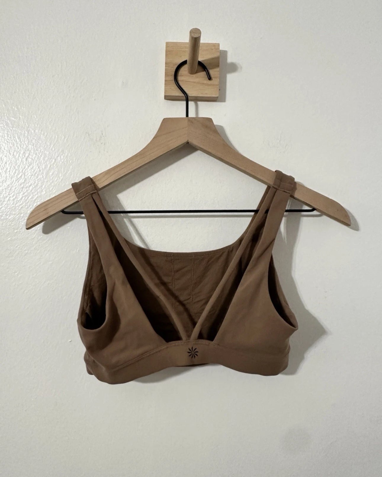 #111 Athleta Women’s Exhale Sports Bra Brown XS Athletic No Pads