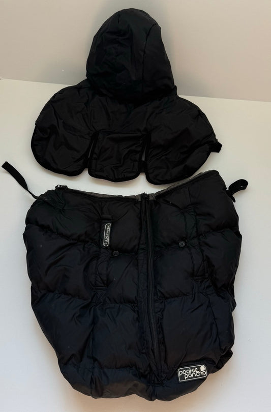 #82 7 A.M. Enfant Pookie Hooded Poncho for Staying Outside at -4°F