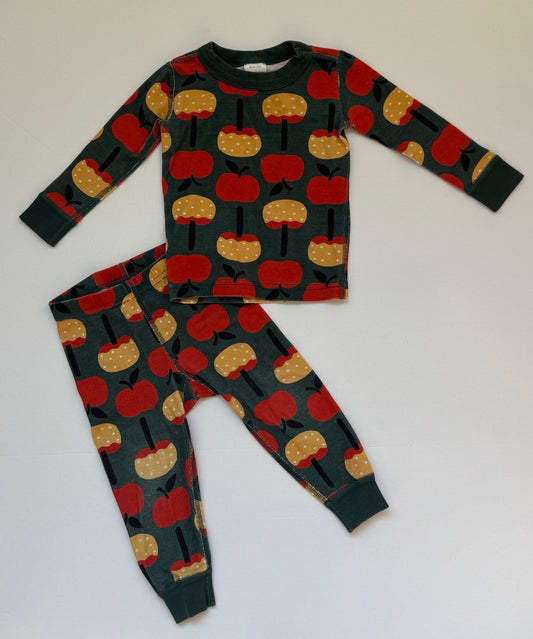 #82 Hanna Anderson Caramel Apple PJs Girls Size 2T