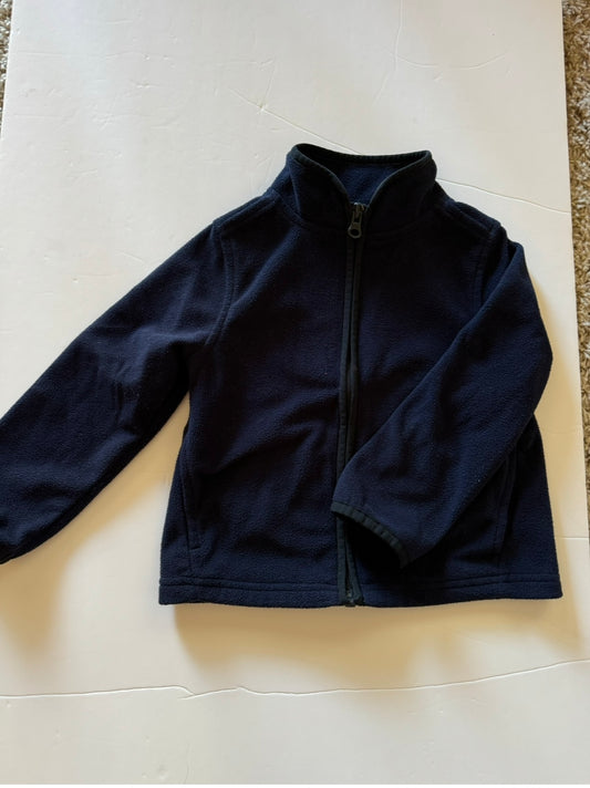 REDUCED PRICE #34 Oshkosh boys size 2 t navy blue fleece zip up jacket