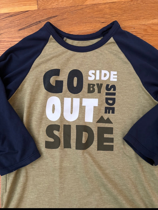 #116 Columbia baseball style boys shirt 6/7