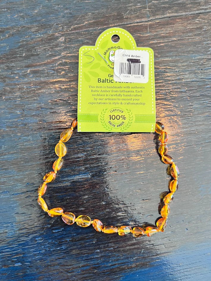 Seller #94: Child's Baltic Amber Necklace, Infant