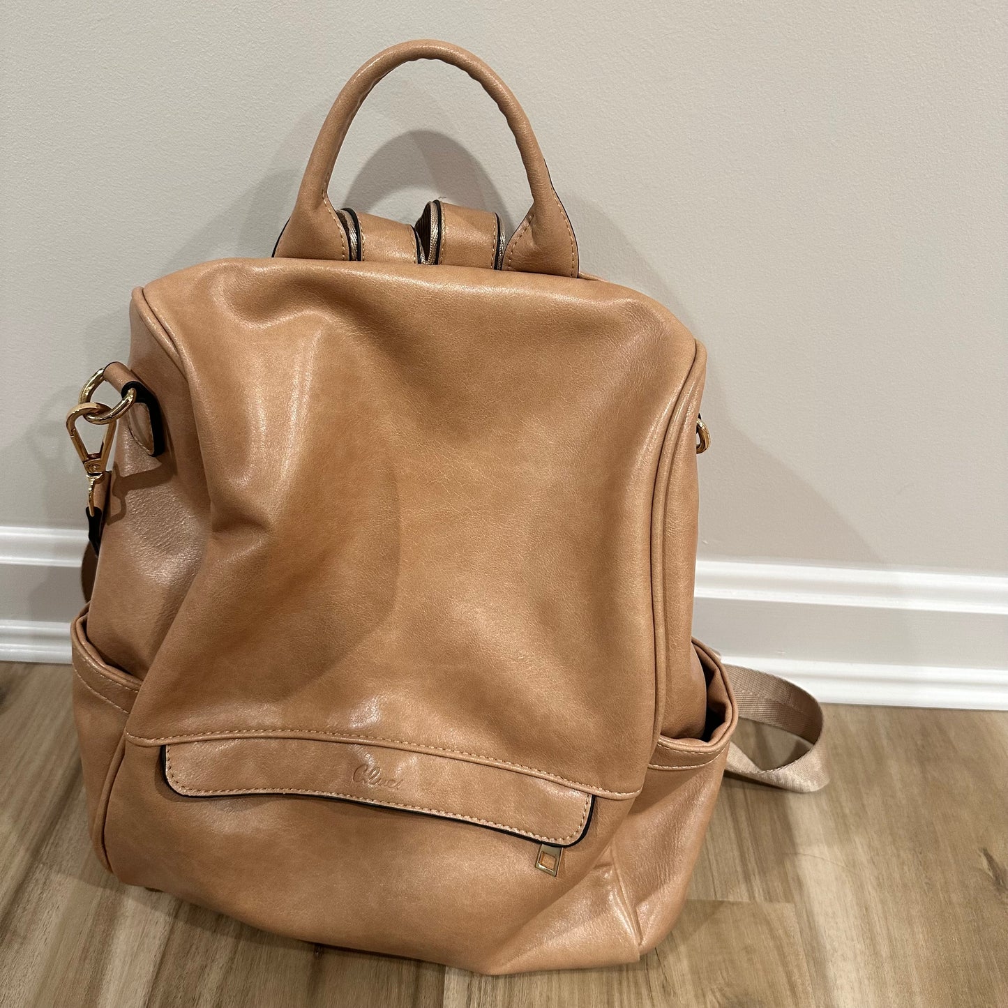 Light Camel color |  Backpack purse