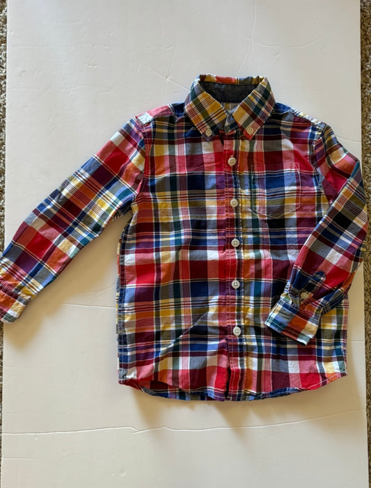 REDUCED PRICE #34 Gymboree boys size 3 t plaid dress button up long sleeve