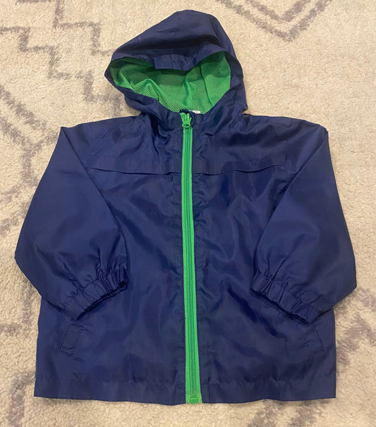 Seller #191 24mo Health Tex Navy/Green Rain Jacket