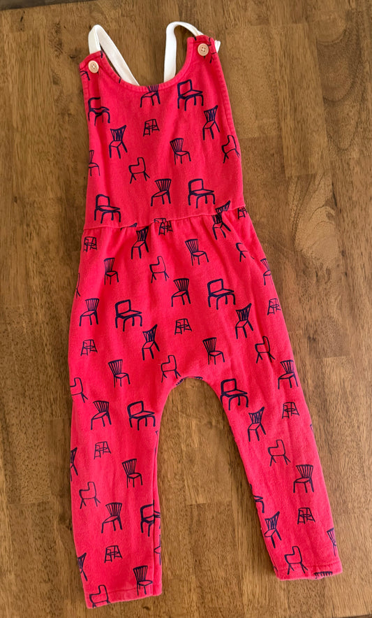 #117, Girls 3T, Zara red romper, VGUC