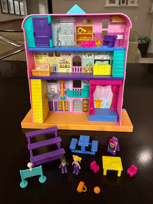 #126 Polly Pocket Mighty Middle School Playset