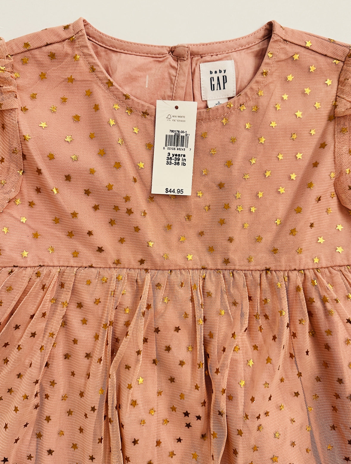 **REDUCED** GAP | 3t | NWT | pink&gold