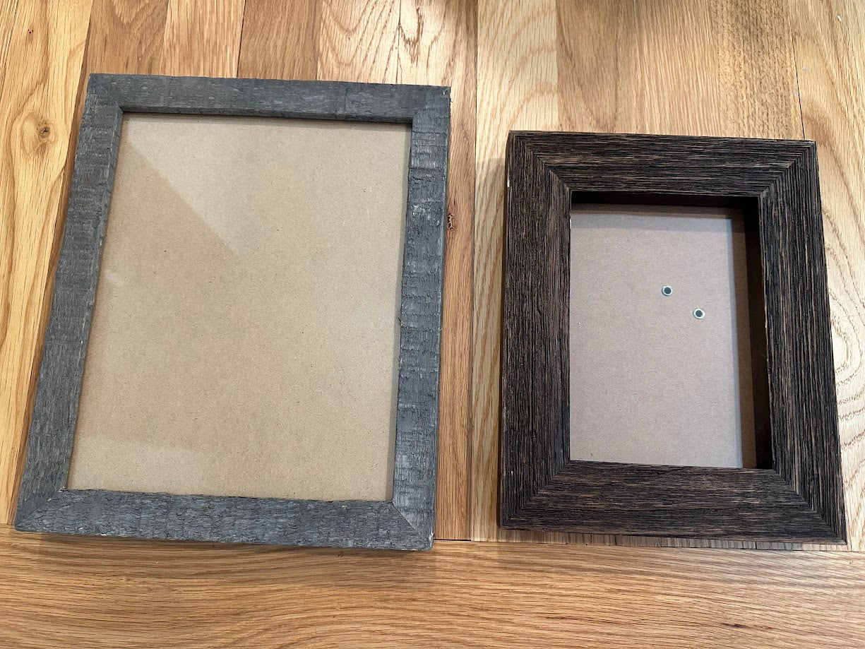 Seller #38 rustic picture frames x 2 (8x10 and 5x7)