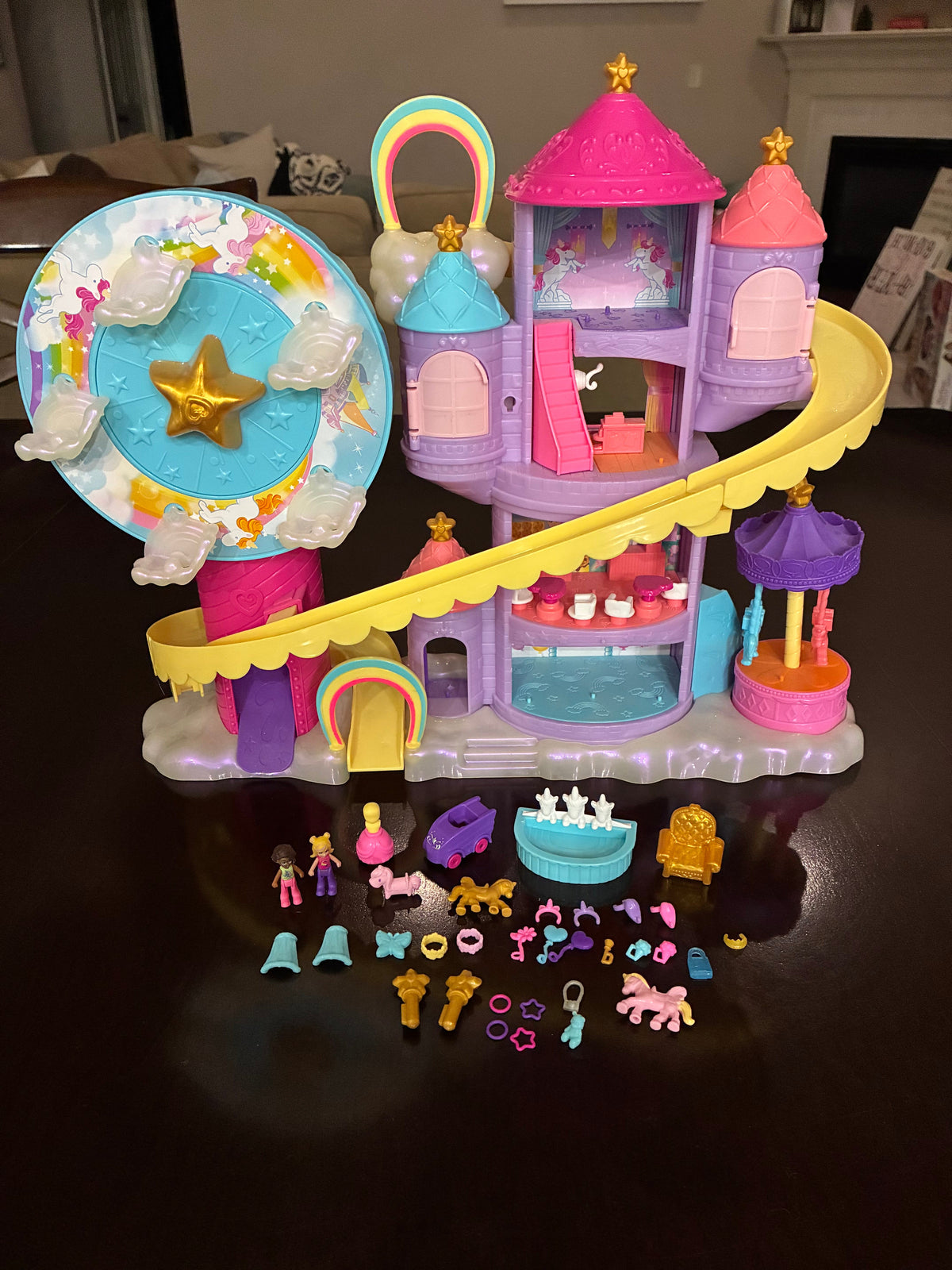 #126 Polly Pocket Rainbow Funland Playset