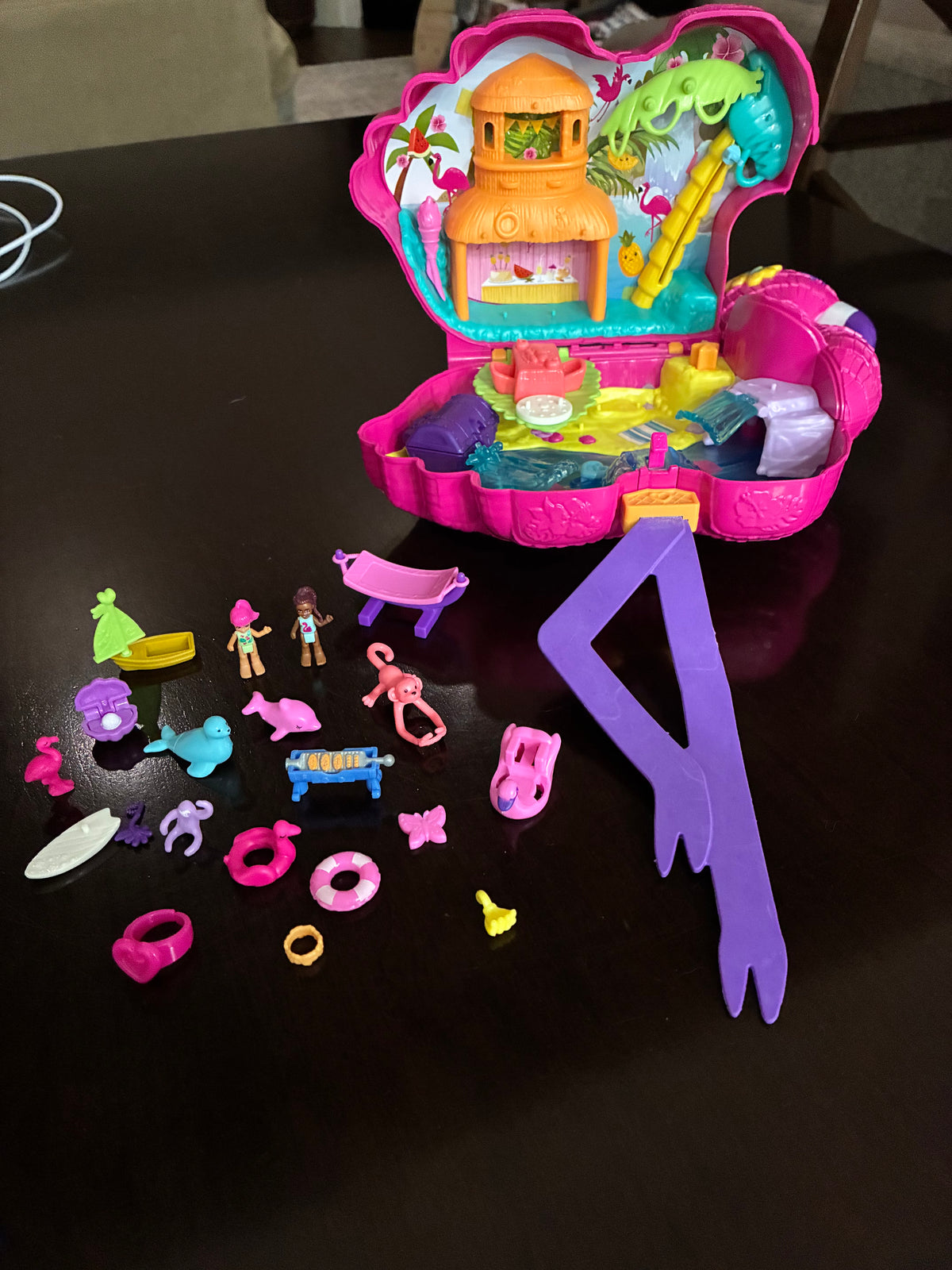 #126 Polly Pocket Flamingo Party Playset
