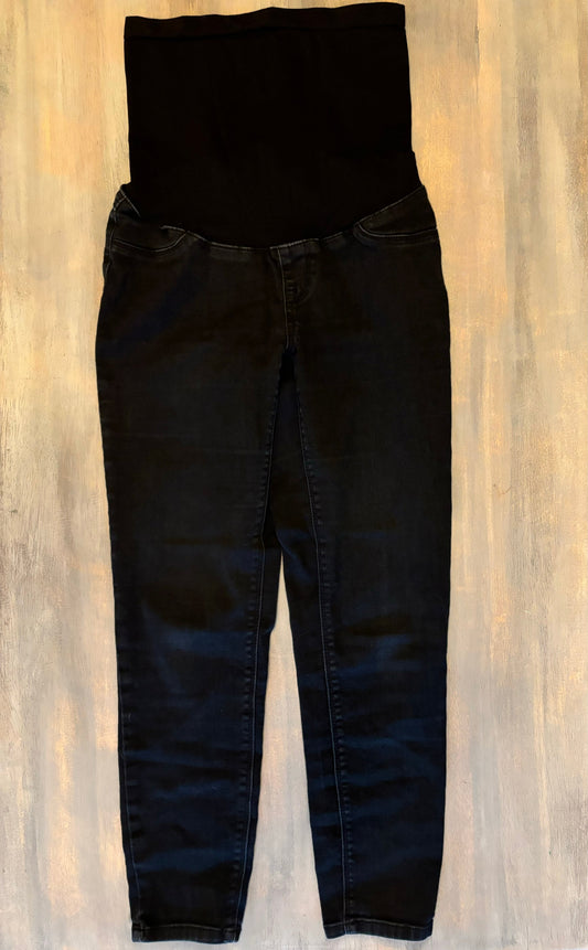 #70 Women's maternity 1822 black jeans size 29 (8)  VGUC