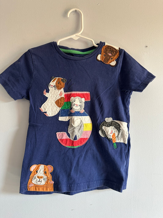 #48 Mini Boden #5 Shirt Boys 5-6
