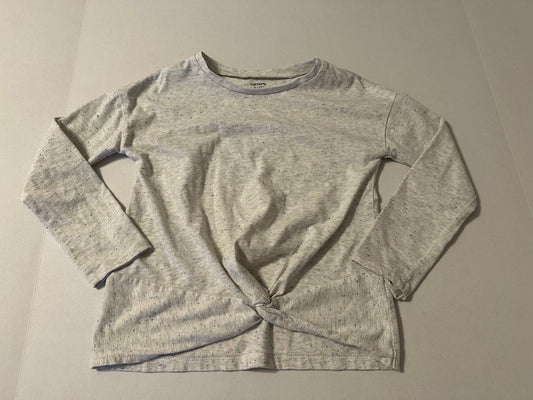 #160 Girls Carters 6/6x long sleeve speckled shirt