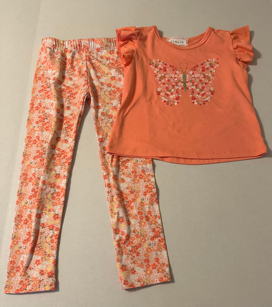 #160 Girls size 4T Btween really soft 2 piece outfit