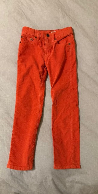 Seller #97 Crewcuts Orange Straight-fit Stretch Corduroy Pants Boy's Size 6