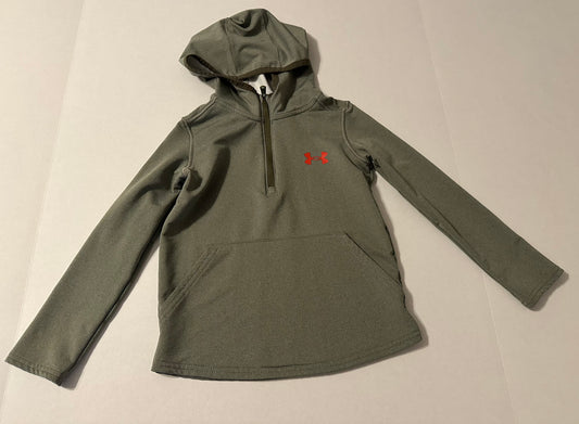 #160 Girls size 4 Under Armour new without tags 1/2 zip athletic material