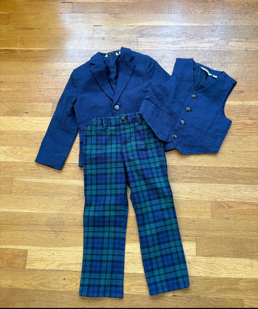 #116 Boys Janie and Jack Vineyard Vines suit jacket and pants 4/4t