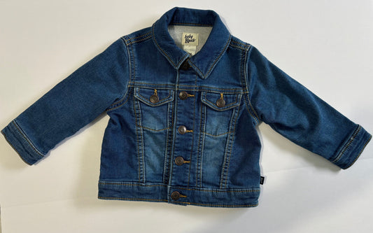 #132 - REDUCED - Baby B'Gosh: Baby Knit-Like Denim Jacket, Dark Wash, 12M - NWOT
