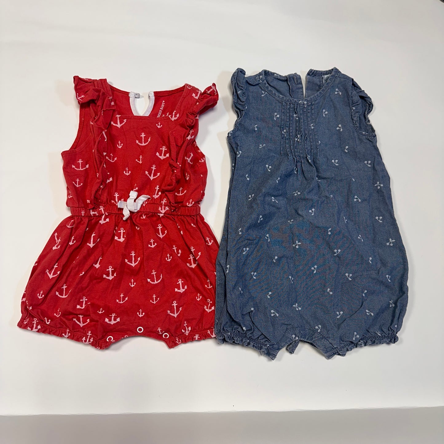 #4 carters 18 month romper two pack