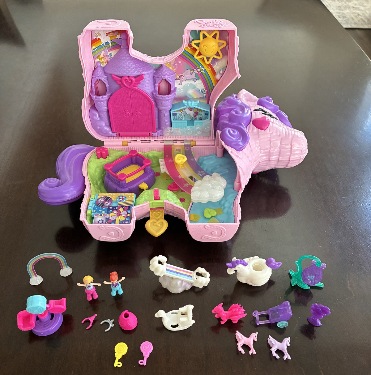 #126 Polly Pocket Unicorn Party Playset