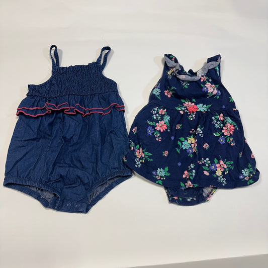 #4 toddler girls romper size 18month cat and jack and carters brand