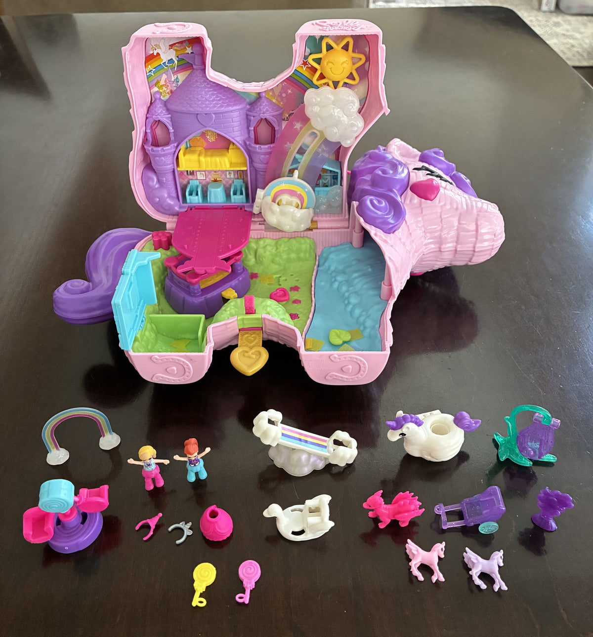 #126 Polly Pocket Unicorn Party Playset