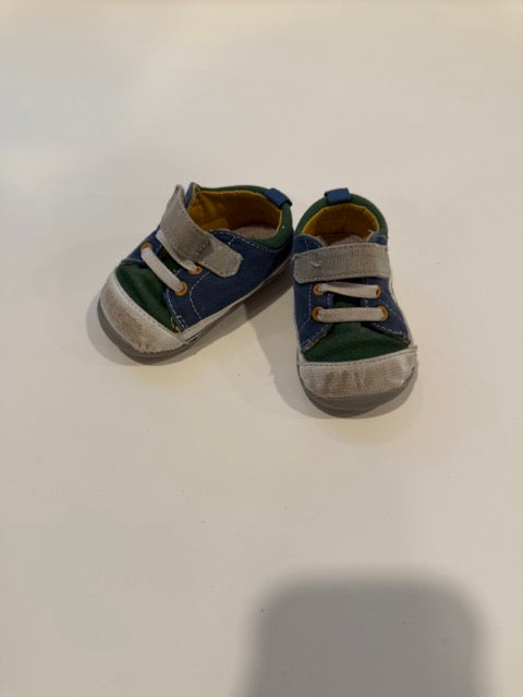 #9 -  See Kai Run -  Blue / Green Stevie Shoe Toddler Boys SIZE  4