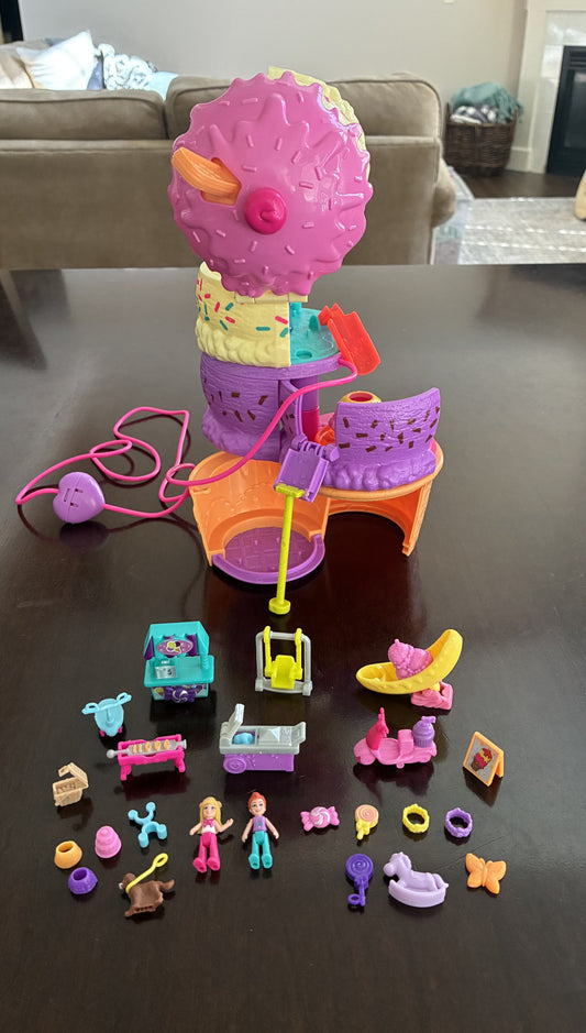 #126 Polly Pocket Spin and Surprise Ice Cream Playset