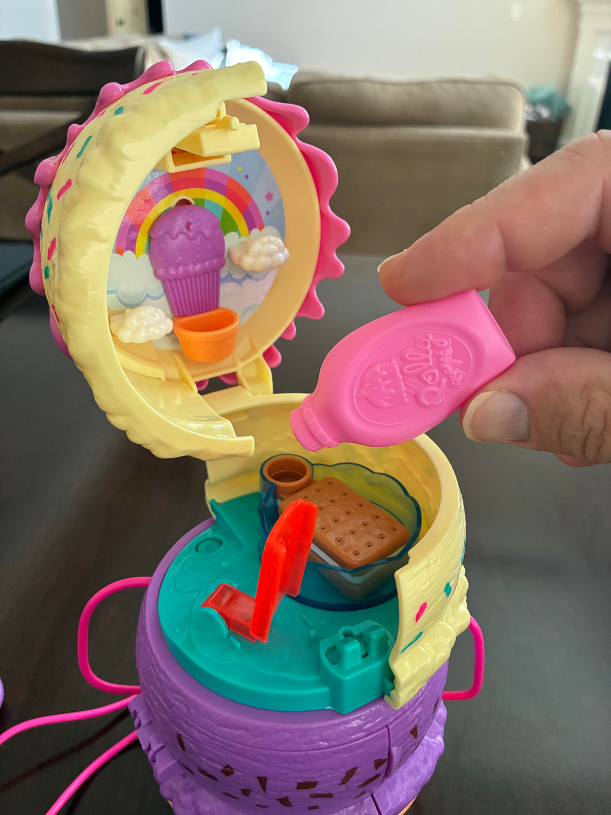 #126 Polly Pocket Spin and Surprise Ice Cream Playset