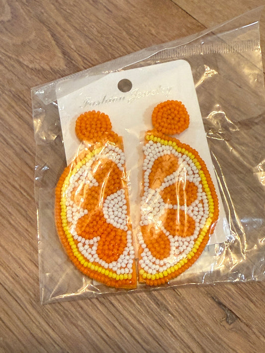 #21 • Orange Earrings • NWT
