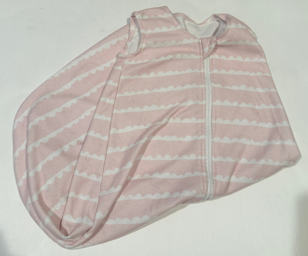 #170 Fleece pink sleep sack girls 6-12 months