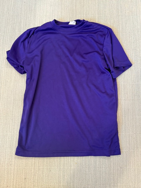 Seller #97 Boys Short Sleeve Purple Tech T-Shirt