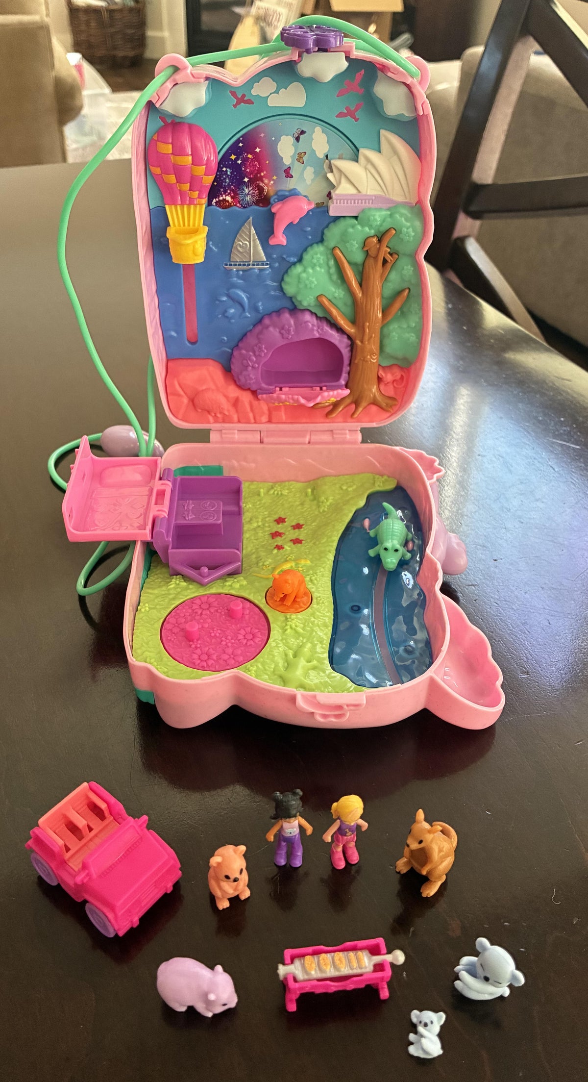 #126 Polly Pocket Koala Adventures Purse Playset