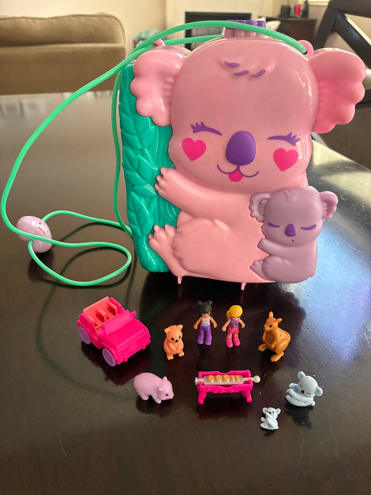 #126 Polly Pocket Koala Adventures Purse Playset
