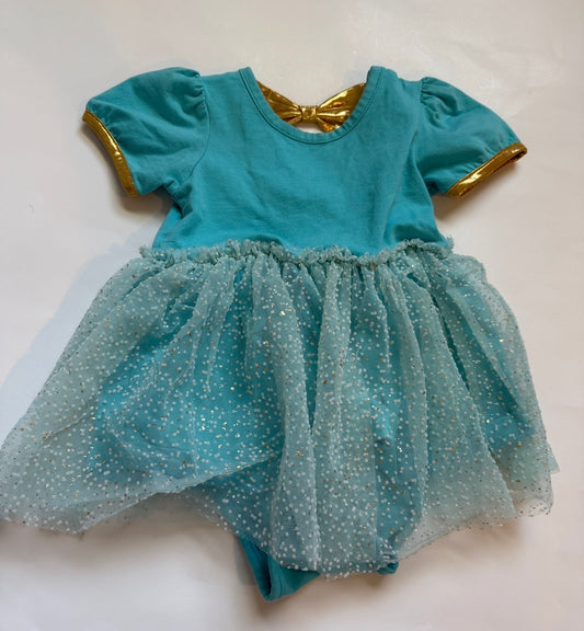 #170 Ruffle Butts Princess Jasmine skirted body suit girls 12-18 months
