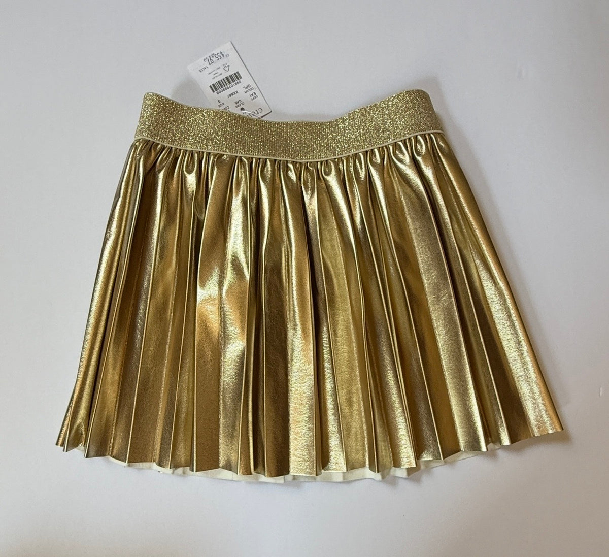 #41 |  NWT (Orig $69) 3T Crewcuts gold pleated skirt, girls