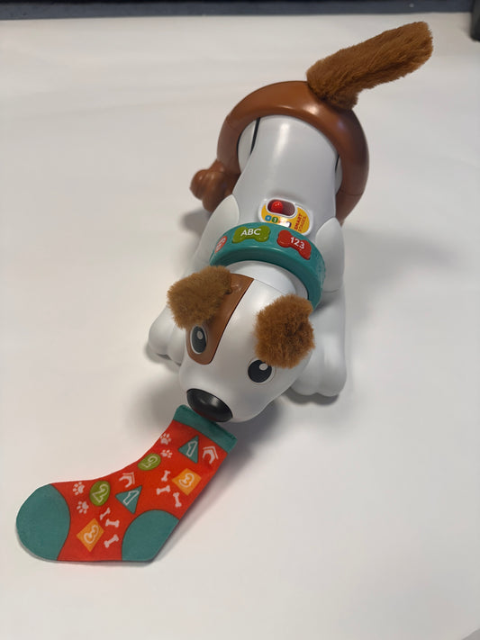 #4 Fisher-Price Baby Learning Toy 123 Crawl with Me Puppy Musical Electronic Dog