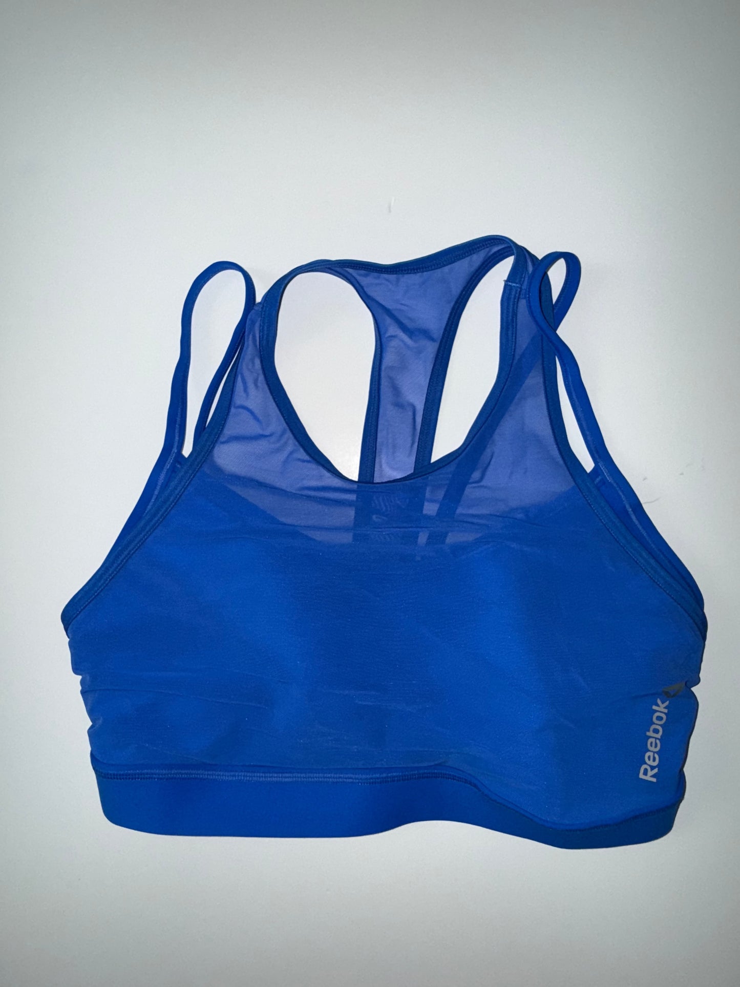 Seller 106: *Reduced* Womens L Reebok Blue Sports Bra