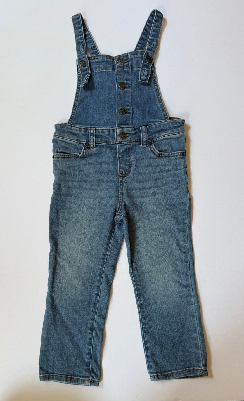 #41 |  3T Cat & Jack Denim Jean Overalls, girl THE cutest!