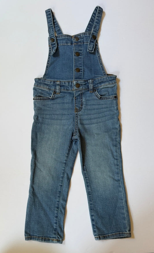 #41 |  3T Cat & Jack Denim Jean Overalls, girl THE cutest!