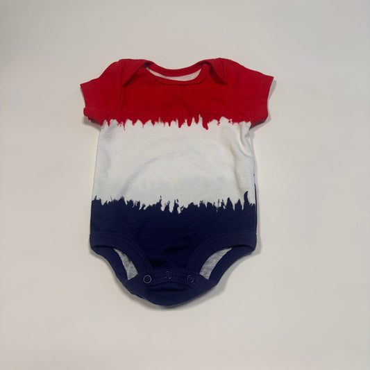 #4 fourth of july onesie size 0-3 month