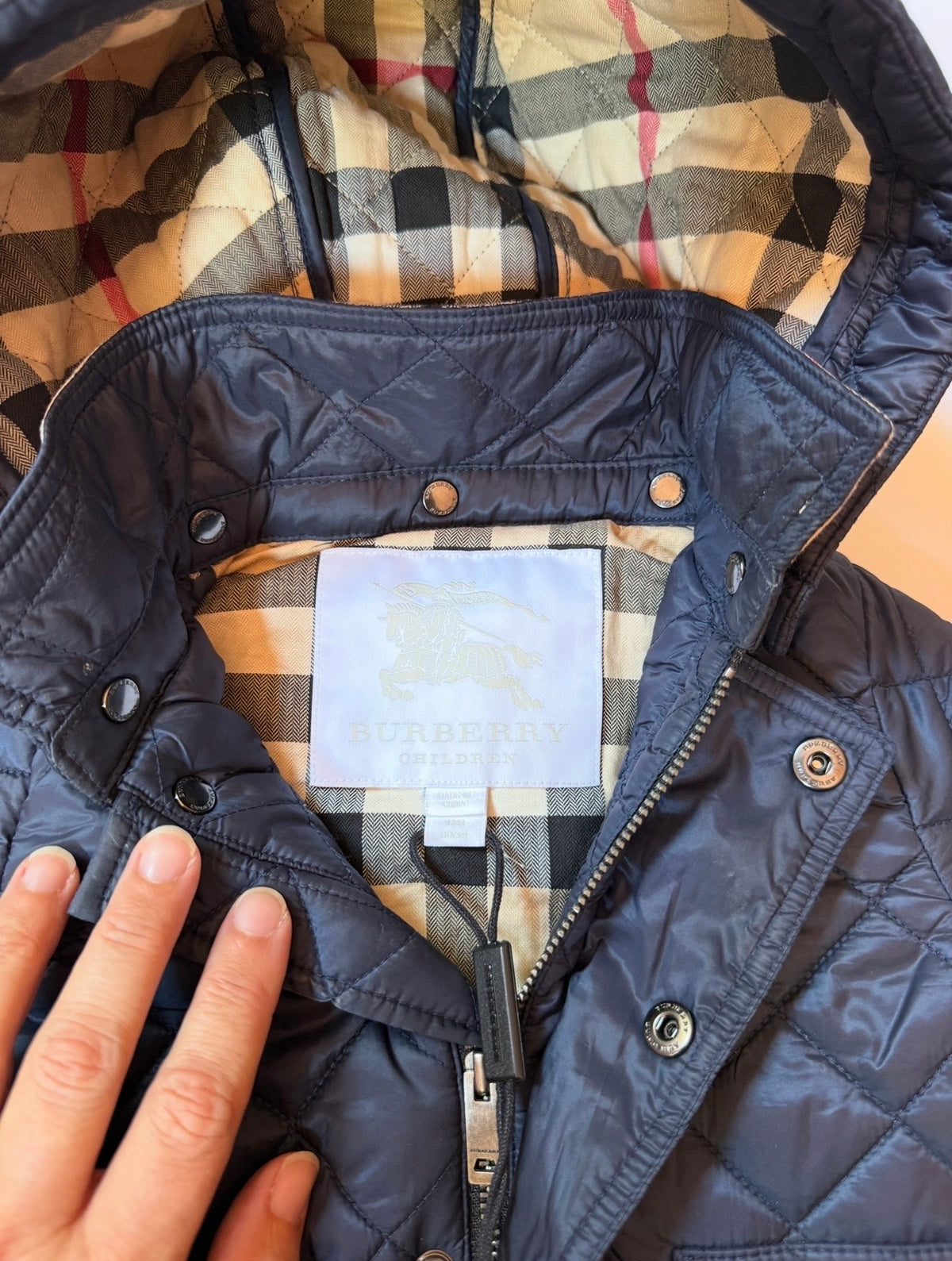 #41 |  12 month Burberry Quilted Hooded Coat/Jacket, boy or girl