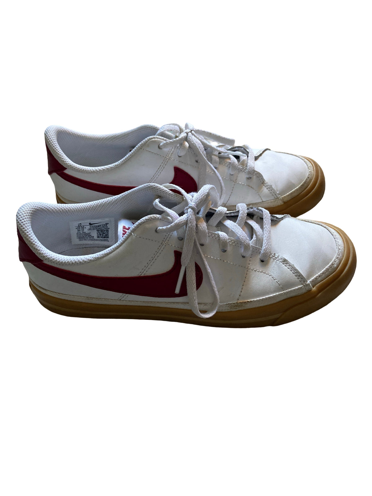 #33 Nike Court Legacy Maroon/White Boys Shoes 6Y