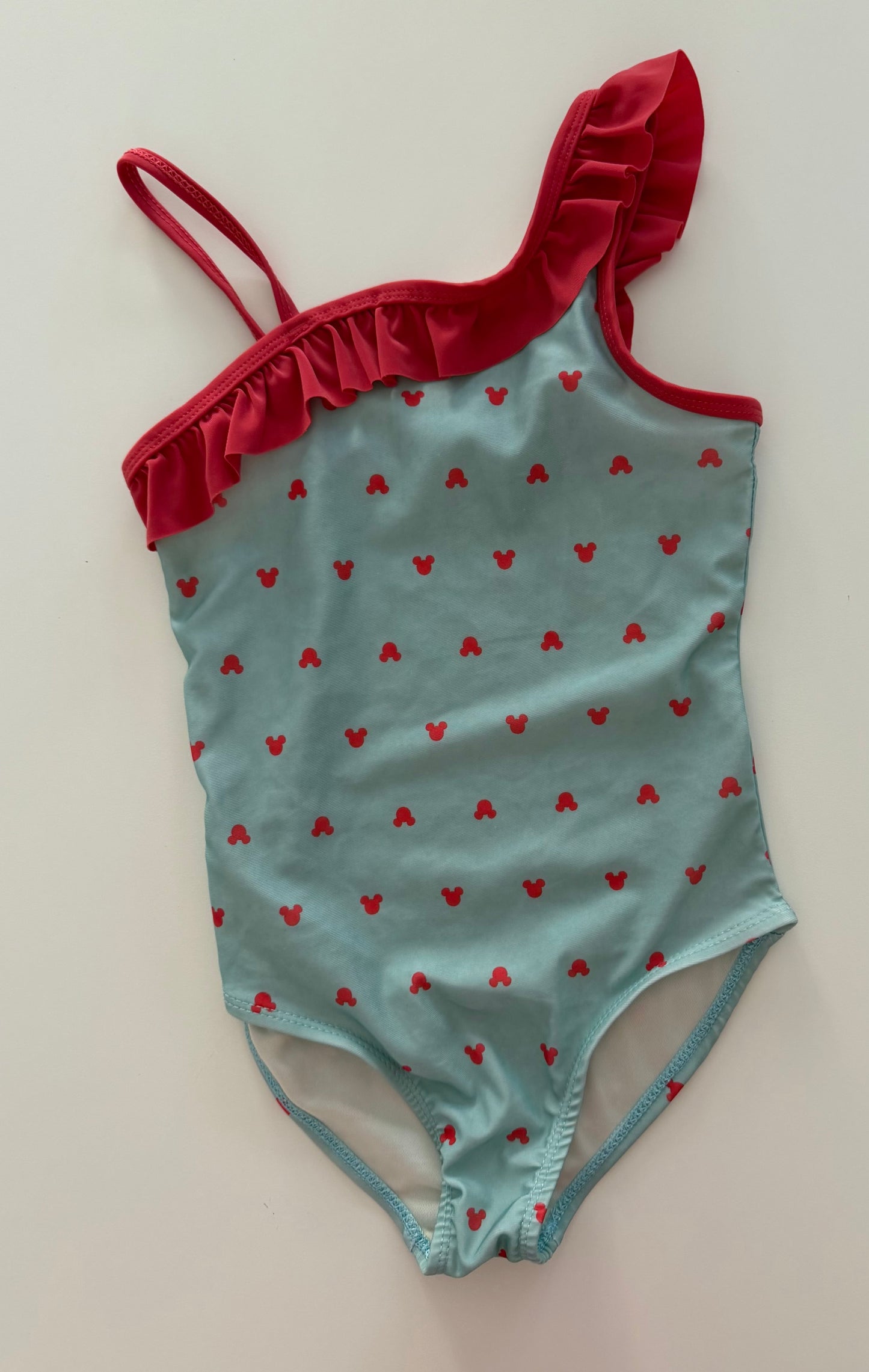 *reduced* #117, Girls S (5/6), Junk Food blue /red Minnie Mouse swimsuit, GUC